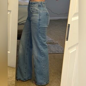 LOFT Medium Wash Wide Leg Jeans